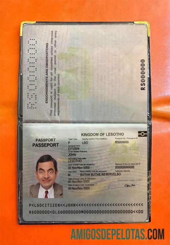 Lesoto Pass Photo Look exemplo